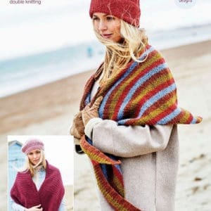 Stylecraft 9862 DK Shawl Hat Knitting Pattern