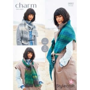 Stylecraft 9882 4ply Scarf Knitting Pattern