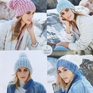 Stylecraft 9590 Adult Super Chunky Hat Knitting Pattern