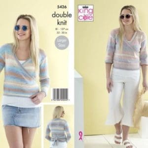 King Cole 5426 DK Cardigan Knitting Pattern