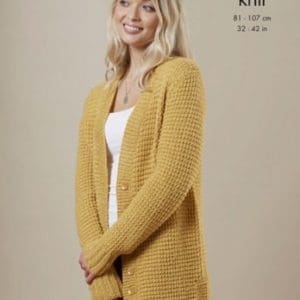 King Cole 5672  DK Woman Sweater Cardigan Knitting Pattern