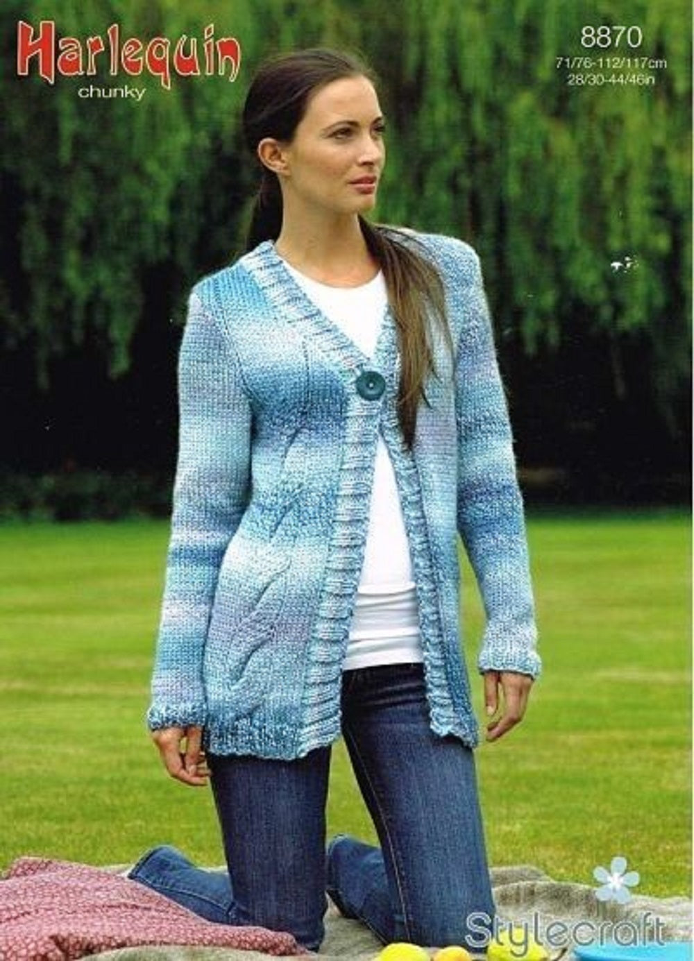 Stylecraft 8870 Adult Chunky Cardigan Knitting Pattern