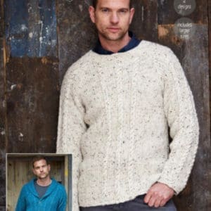 Stylecraft 9340 DK Mens Sweater Knitting Pattern