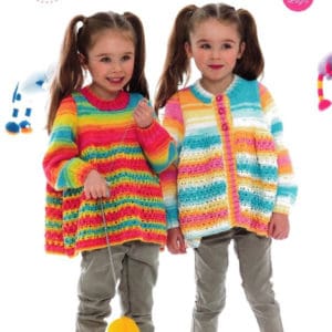 Stylecraft 8969 Children Sweater Cardigan DK Knitting Pattern