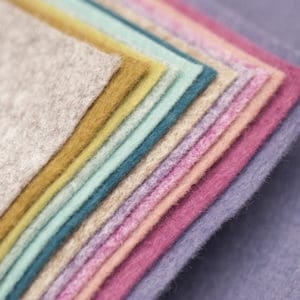 Felt Wool Mix Squares 30cm Vintage Colours