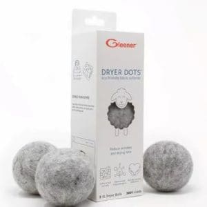 Gleener Eco Friendly Fabric Softener Dryer Dots Balls 3 Pack