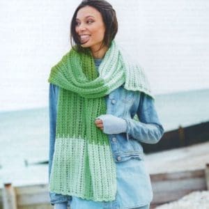 UKHKA 250 Adult DK Shawl Scarf Snood Knitting Pattern