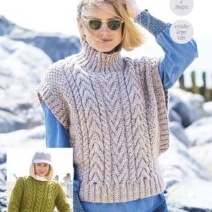 Stylecraft 9941 Adult Chunky Sweater Tank Top Knitting Pattern