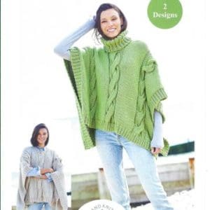 UKHKA 253 Adult Chunky Poncho Knitting Pattern