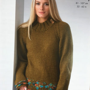 King Cole Knitting Pattern 3432 Chunky Sweater Coat