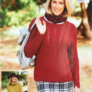 Stylecraft 9096 Adult DK Sweater Knitting Pattern