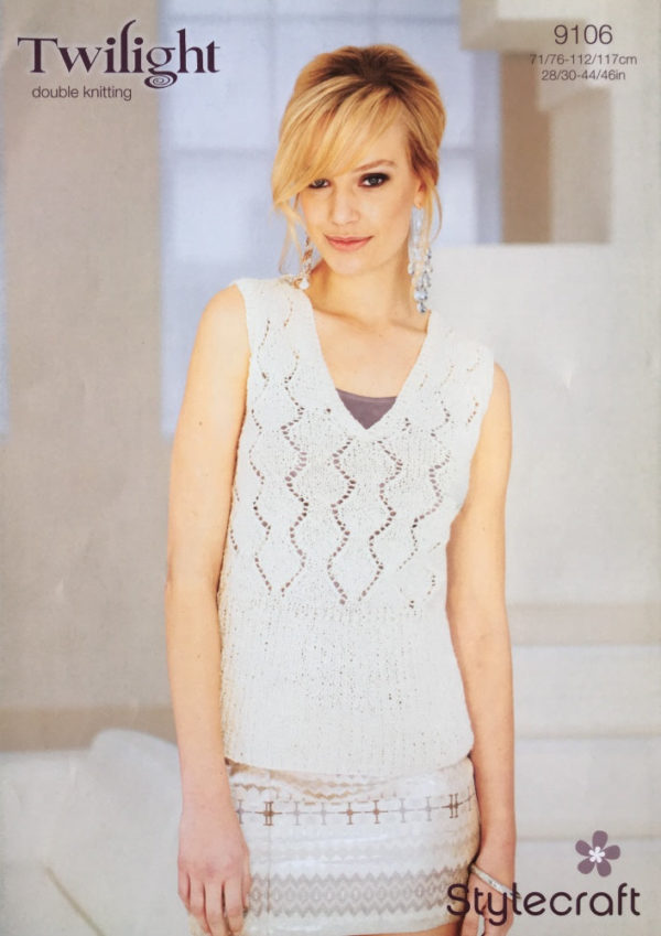 Stylecraft 9106 Adult  DK Bolero Knitting Pattern