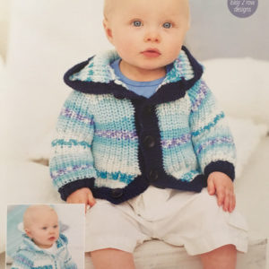 Stylecraft 9268 DK Wondersoft Babies Coat Jacket Knitting Pattern