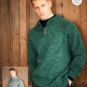 Stylecraft 9653 Mens Sweater Knitting Pattern
