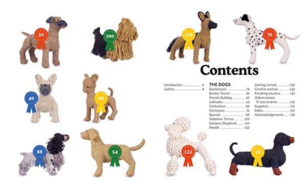 Crocheted Dogs Crochet Pattern Book