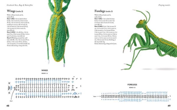 Crocheted Bees Bugs & Butterflies by Vanessa Mooncie