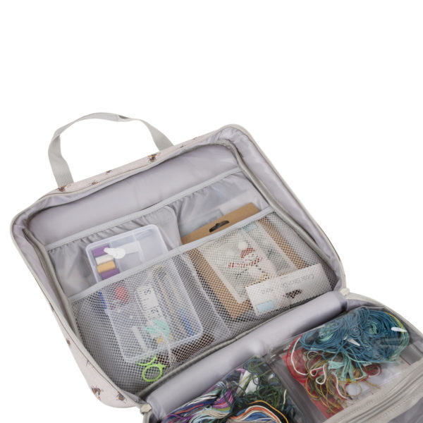 Hobby Gift Project Storage Bag With Embroidery Hoop Pocket