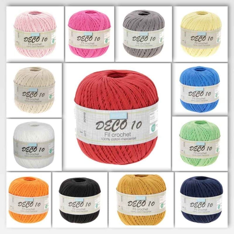 Trimits Deco10 100% Cotton Crochet Yarn |