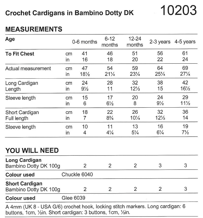Stylecraft 10203 Baby DK Crochet Pattern