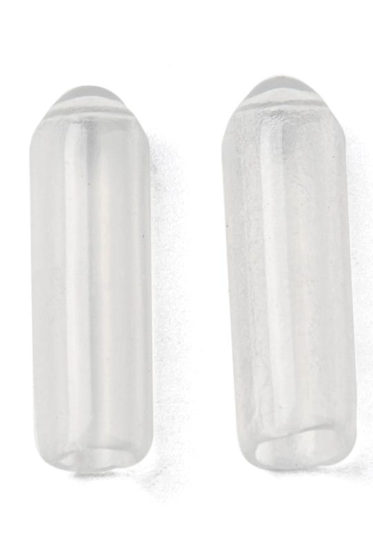 100 Clear Silicone Round End Caps