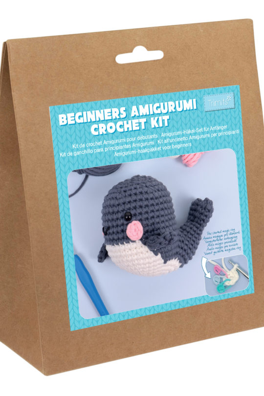 Trimits Beginners Amigurumi Crochet Kit Whale