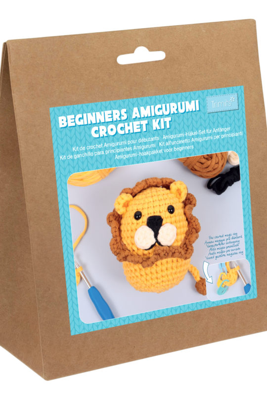 trimits crochet kit lion