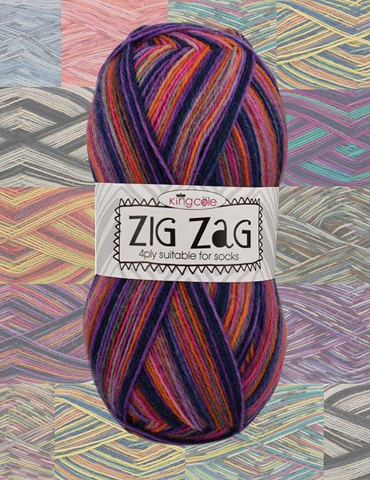 King Cole Zig Zag 4Ply Yarn