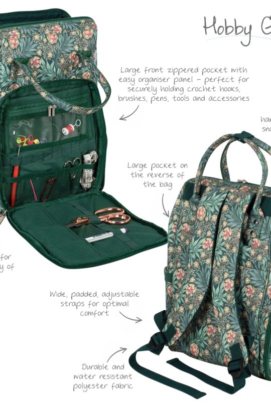 Hobby Gift Craft Storage Backpack Morris Green