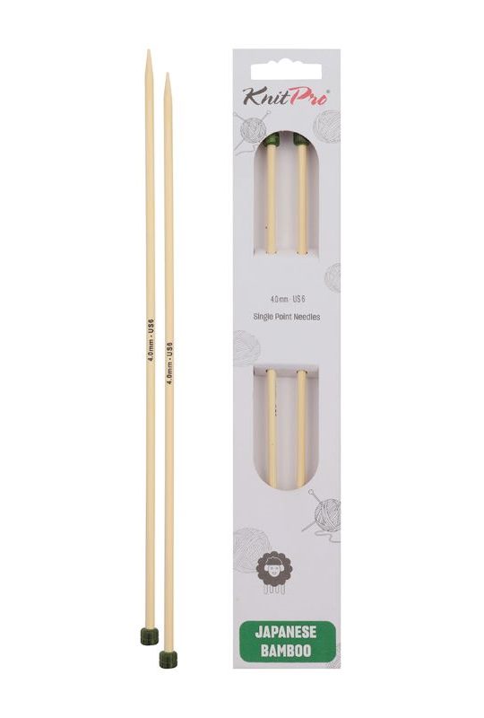 KnitPro Bamboo Single-Ended Knitting Needles 30cm