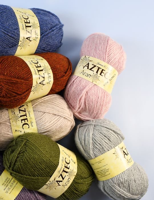 James C. Brett Aztec Aran with Alpaca