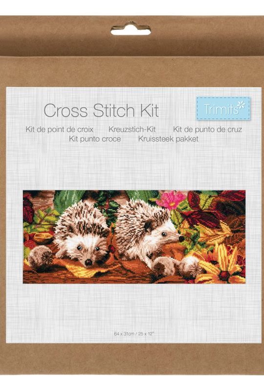 Trimits Hedgehogs Large Counted Cross Stitch Kit